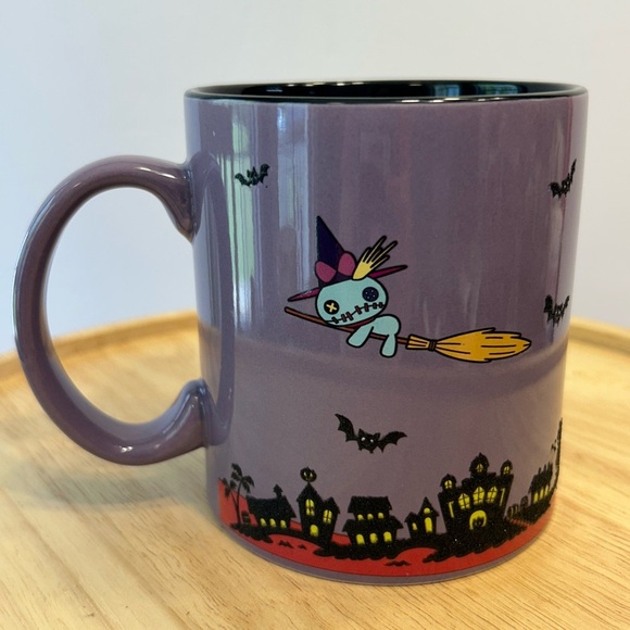 Disney Halloween Vampire Stitch Ceramic 20oz large textured Mug - Picture 3 of 9